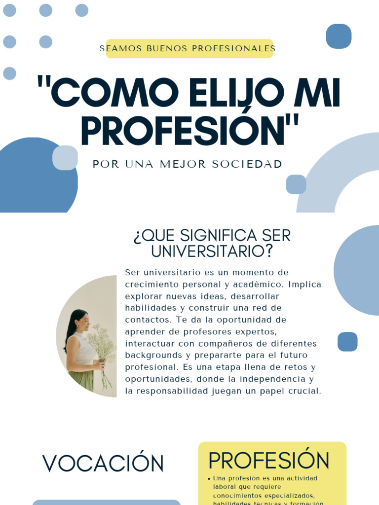 Cómo Elegir tu Profesión Ideal | PDF