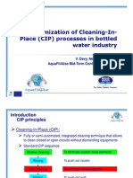 Optimization of Cleaning-In-Place Processes in Bottled Water In
