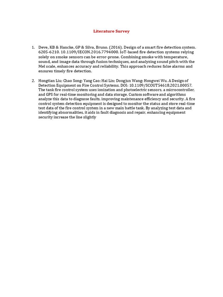 Literature survey pdf