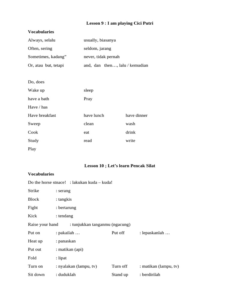 Rangkuman Plbj Kelas 4 Genap 2021 Pdf