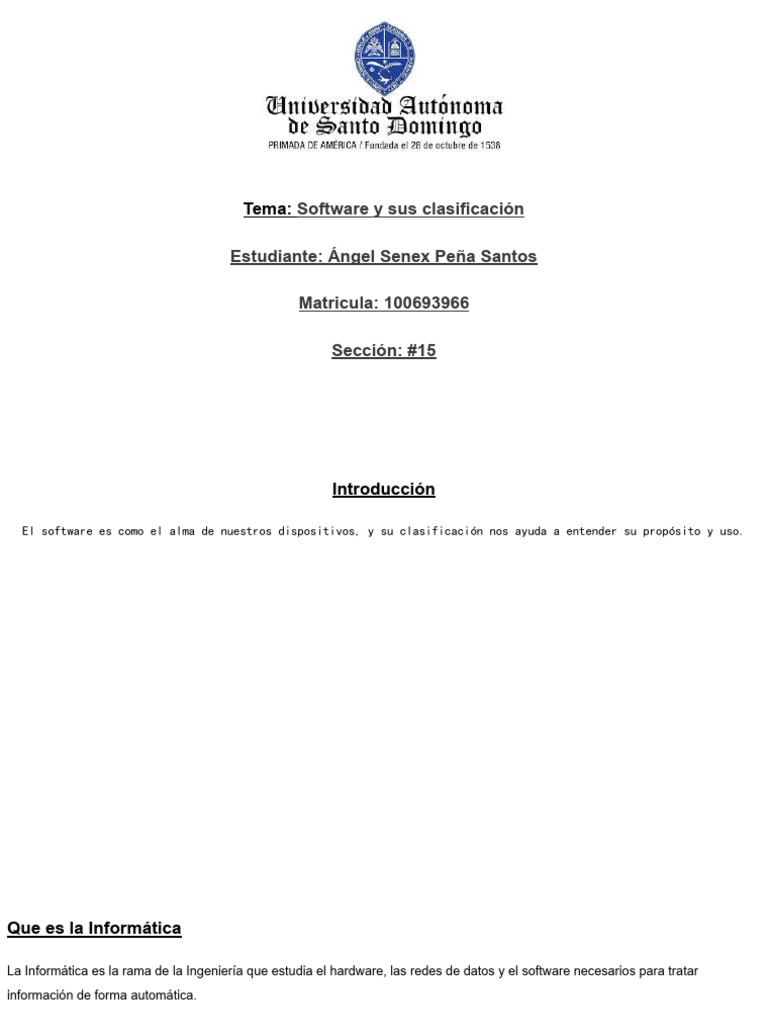 Software y Sus Clasificación | PDF