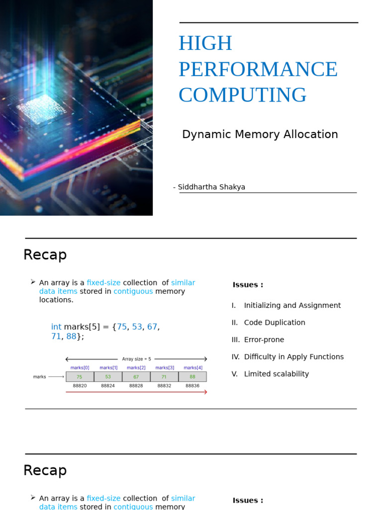 Dynamic Memory Allocation - Demo5 | PDF