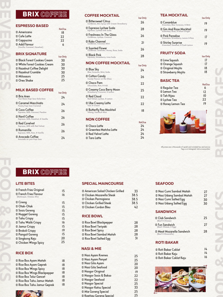 Menu Rowo 2024 | PDF