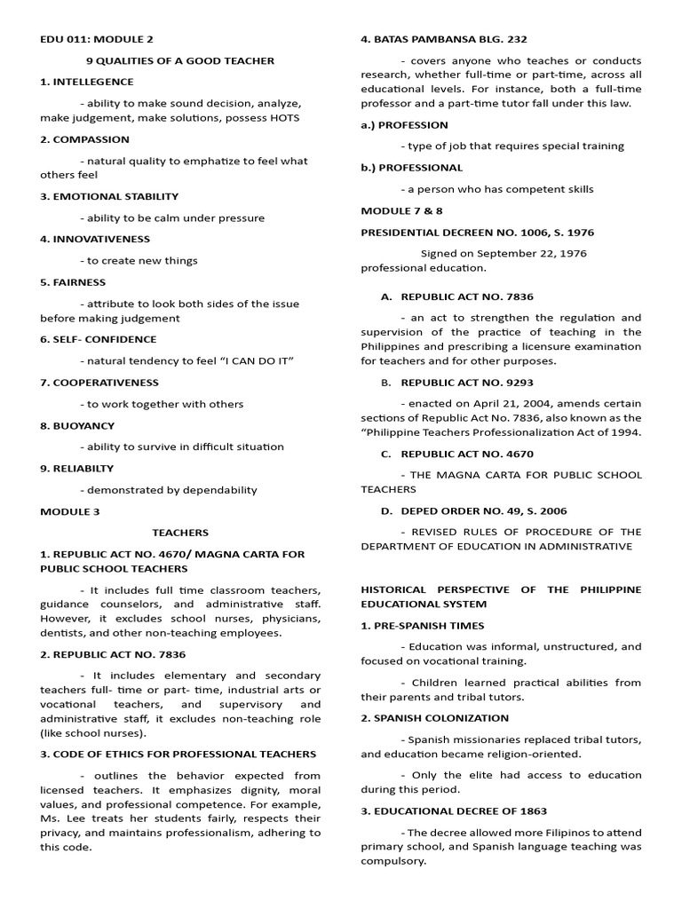 Profed Reviewer | PDF