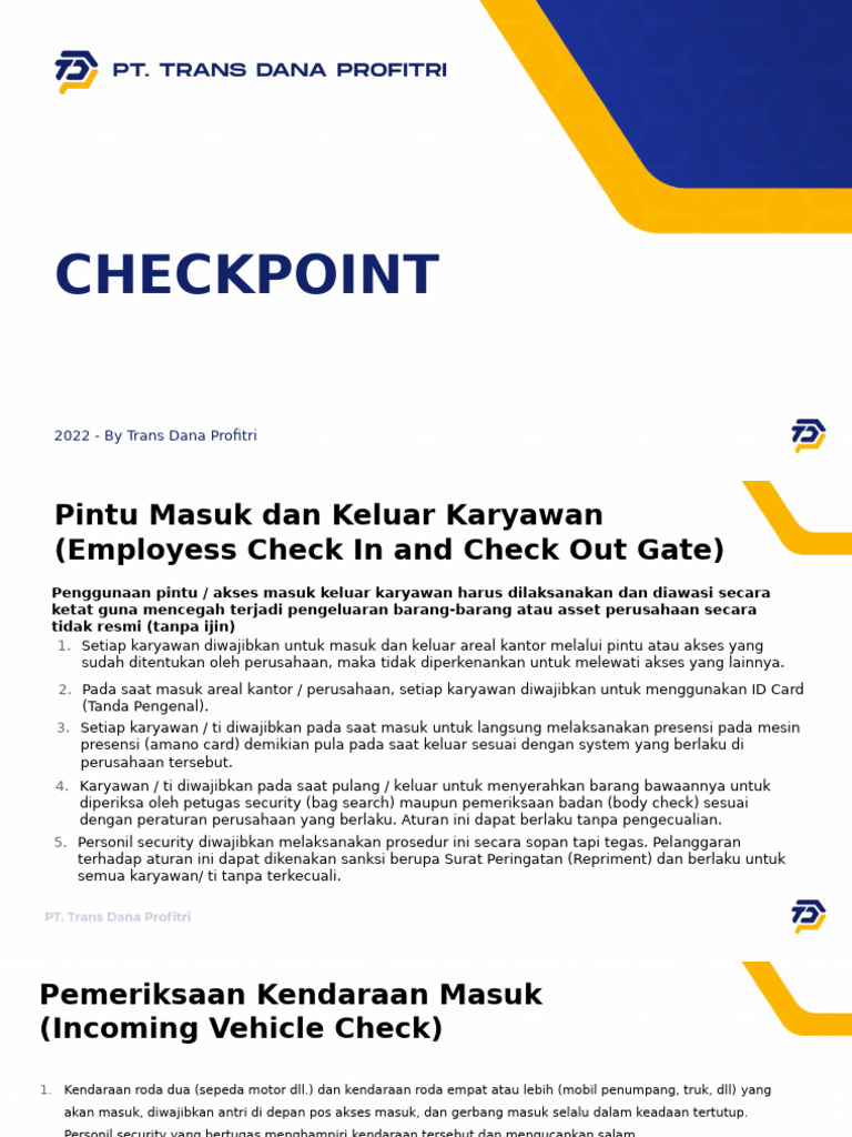 CHECK POIN | PDF