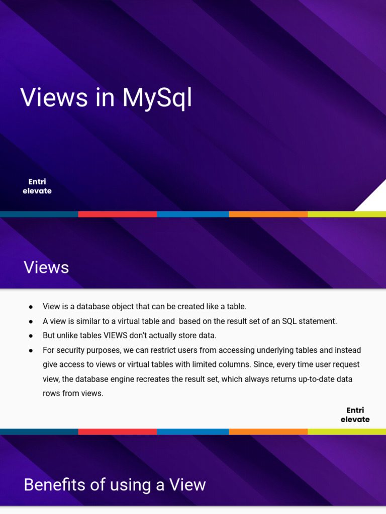 MySql Views | PDF