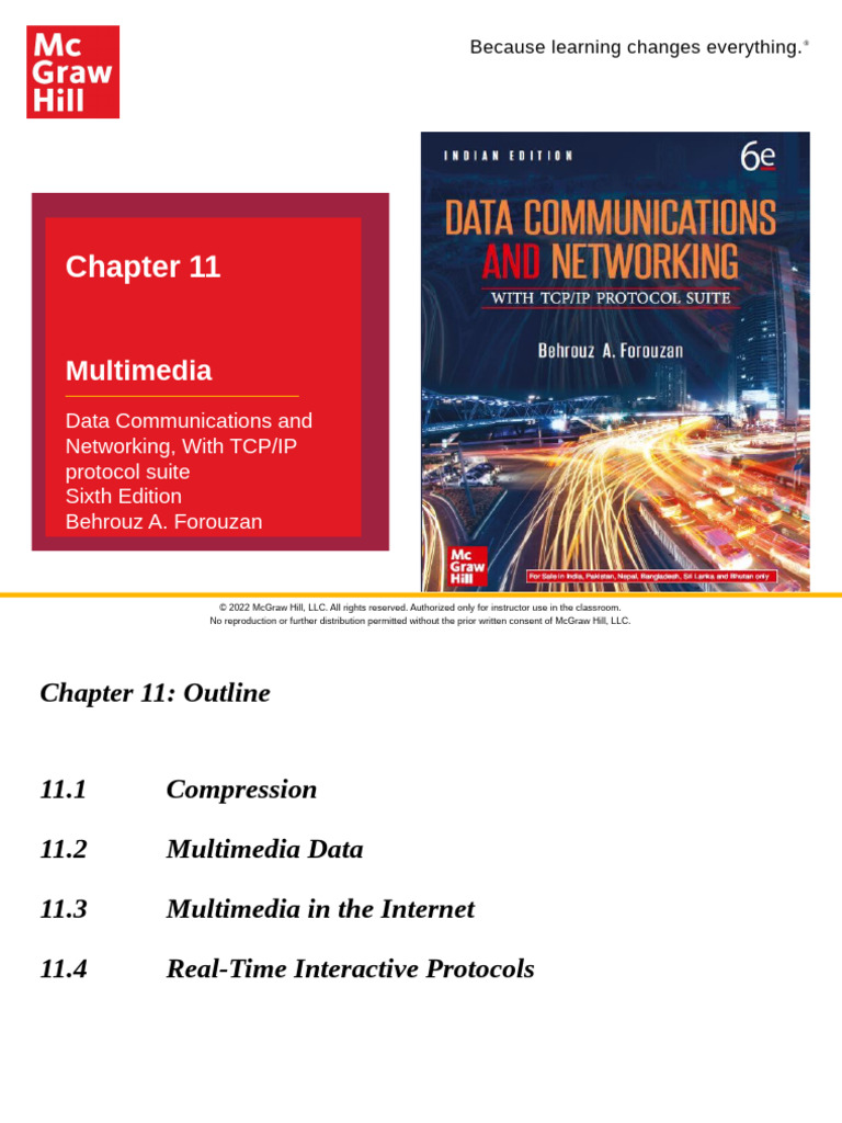 Forouzan6e ch11 PPTs Accessible | PDF | Data Compression | Session ...