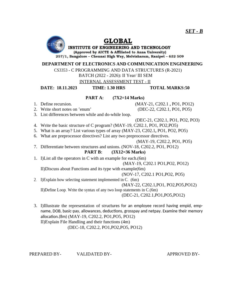 Iat1 Setb | PDF