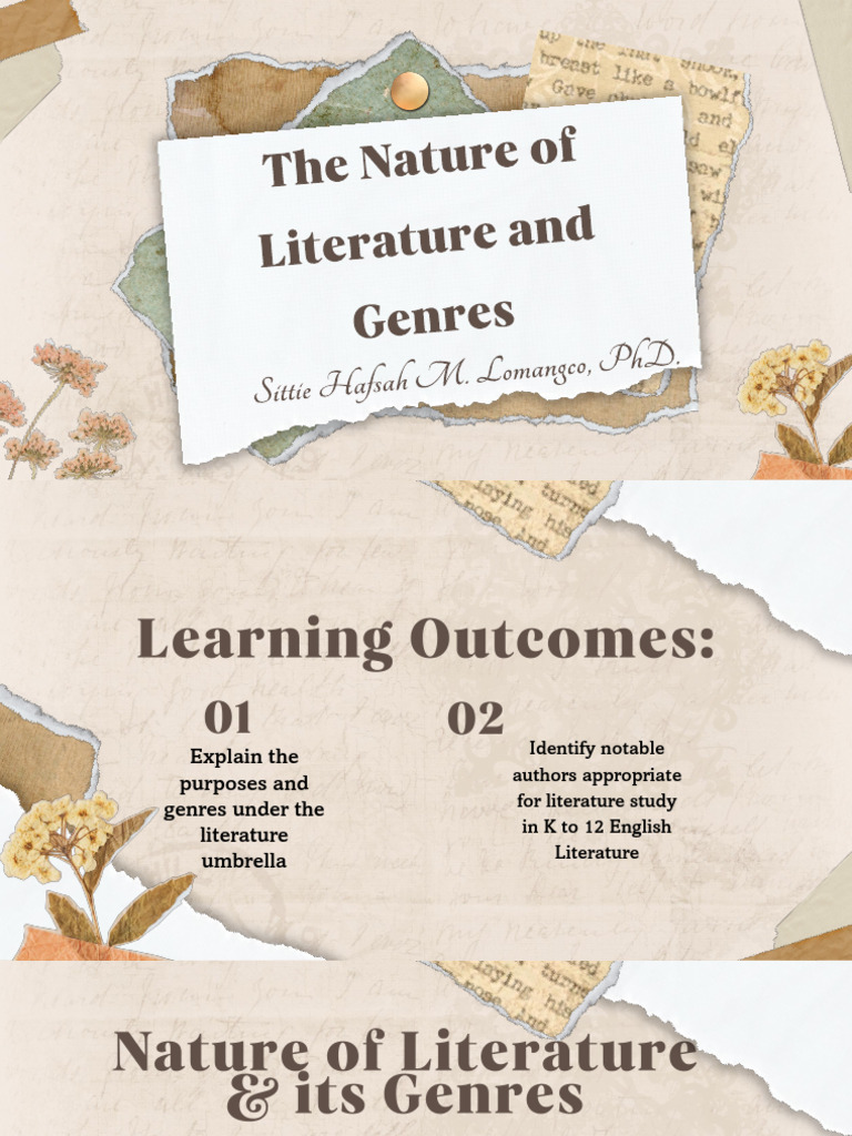 Overview of Literature Genres and Authors | PDF | Narrative | Genre