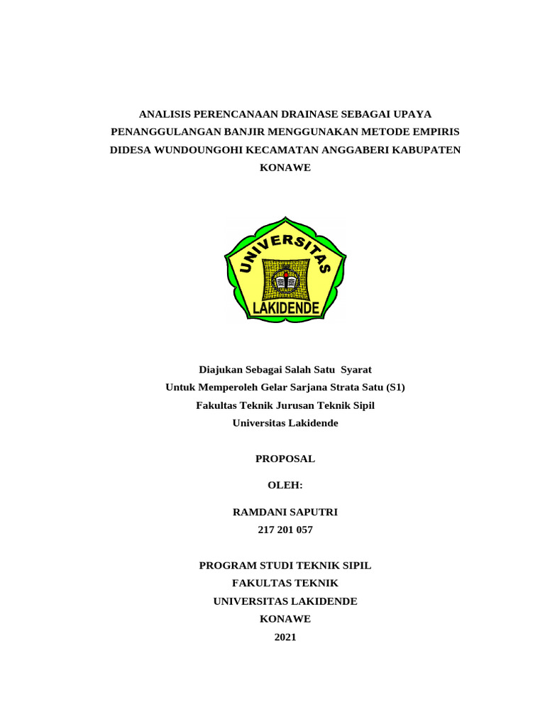 Proposal Ramdani Terbaru | PDF