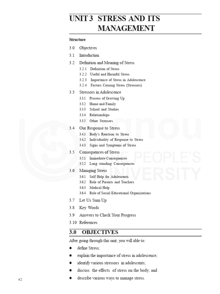 Stress and Its Management | PDF