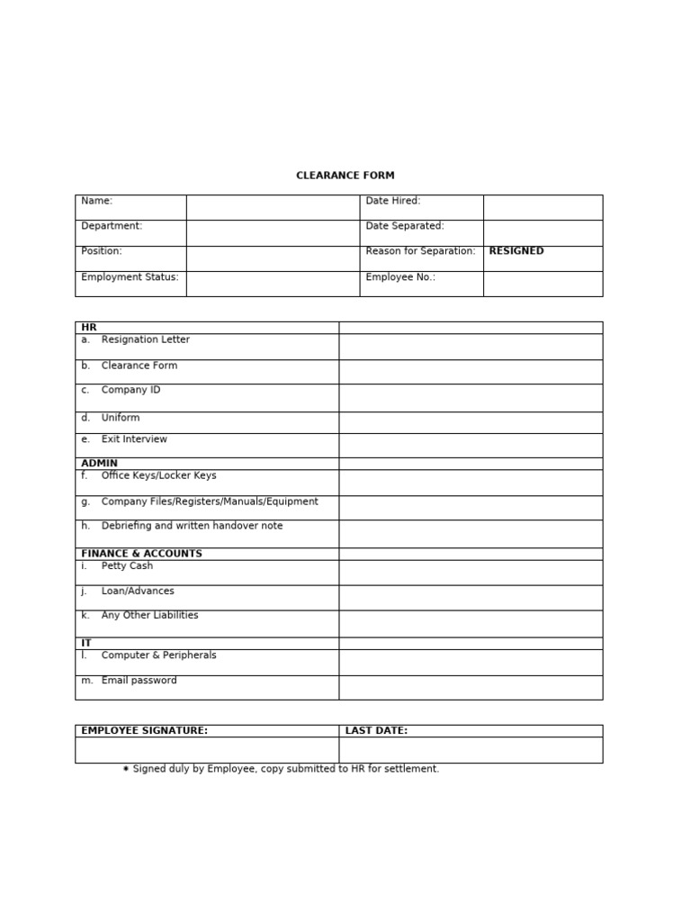 CLEARANCE | PDF