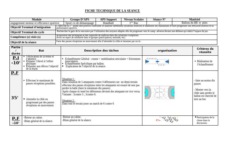 Fiche Séance 2 1BAC | PDF