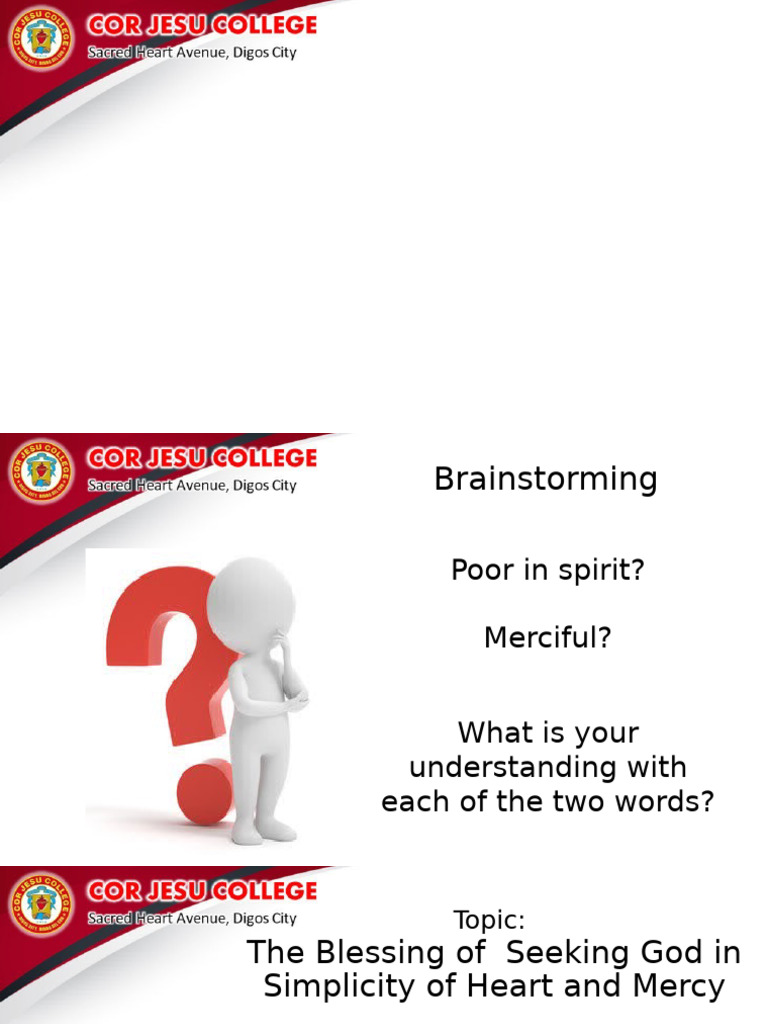 26 Blessing of Seeking God in Simplicity and Heart of Mercy PDF