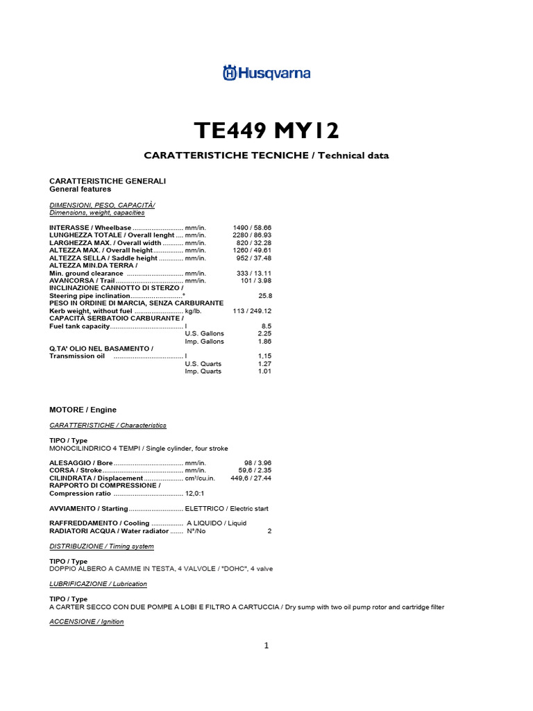 MY12 TE449 (1) Tec | PDF