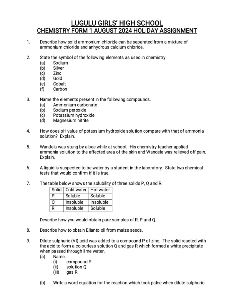 august-holiday-assignment-chemistry-assignments-form-1-chemistry