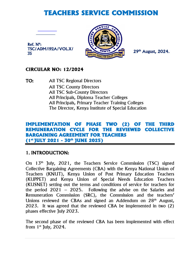 Cba Circular 2024 | PDF