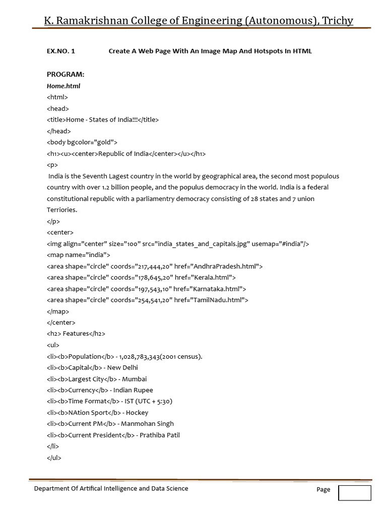 Web Technology Lab Print | PDF