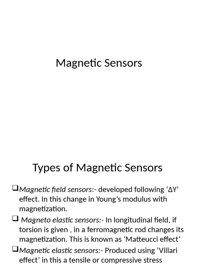 Magnetic sensors basics pdf