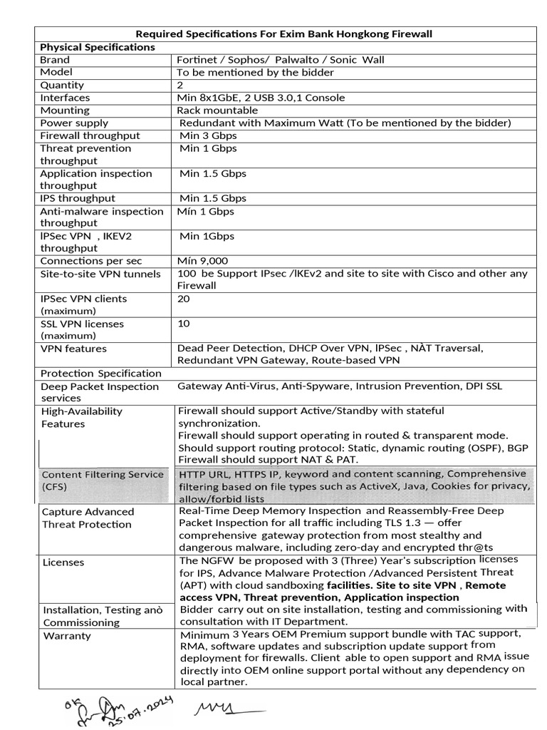 RFP Firewall | PDF