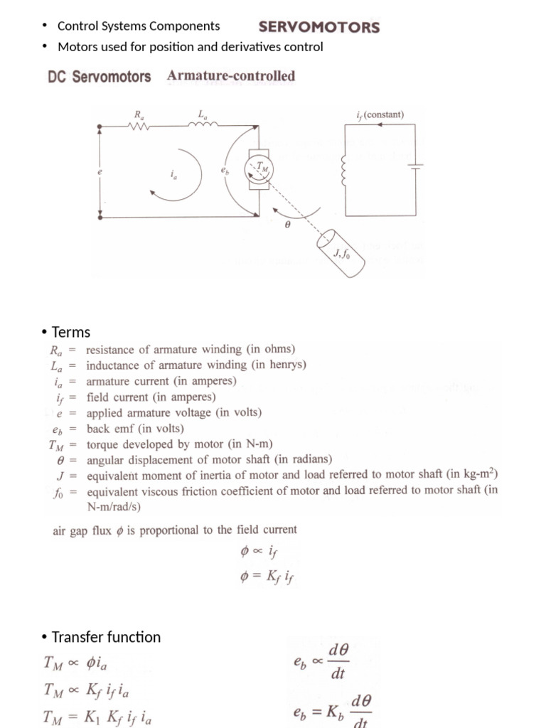 CSys Lect4 Servomotor | PDF
