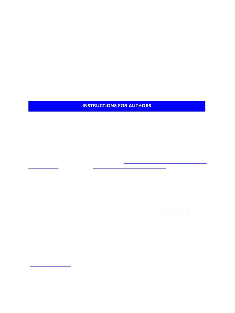 (Form 2) Instructions For Authors | PDF