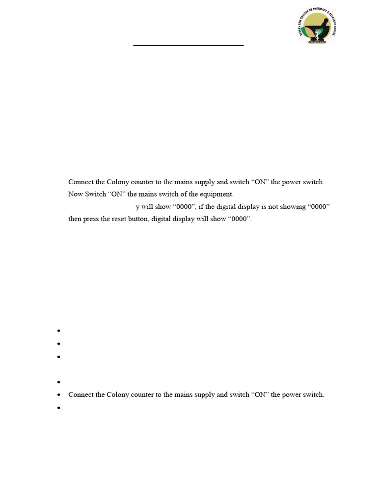 Colony Counter | PDF