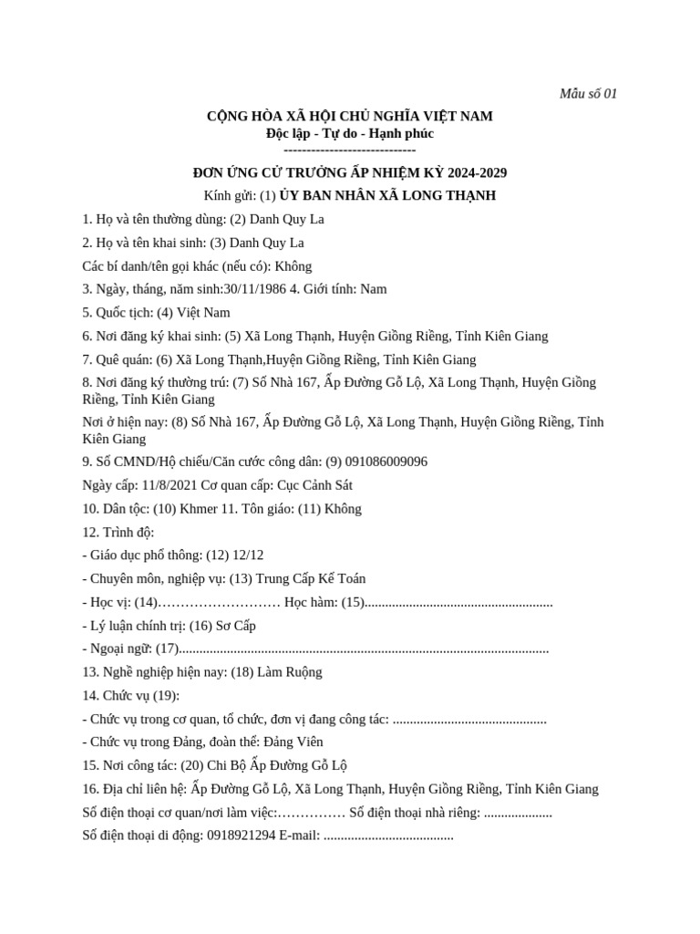 Đơn NG C TA | PDF