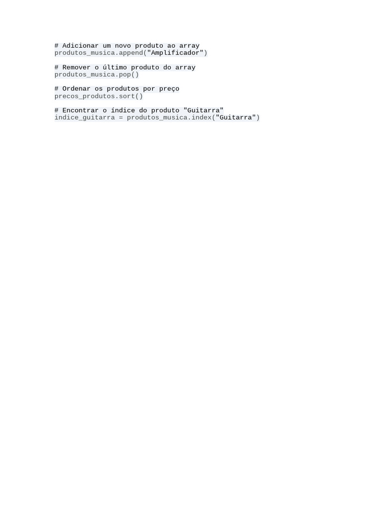 Declarar 2 arrays pdf
