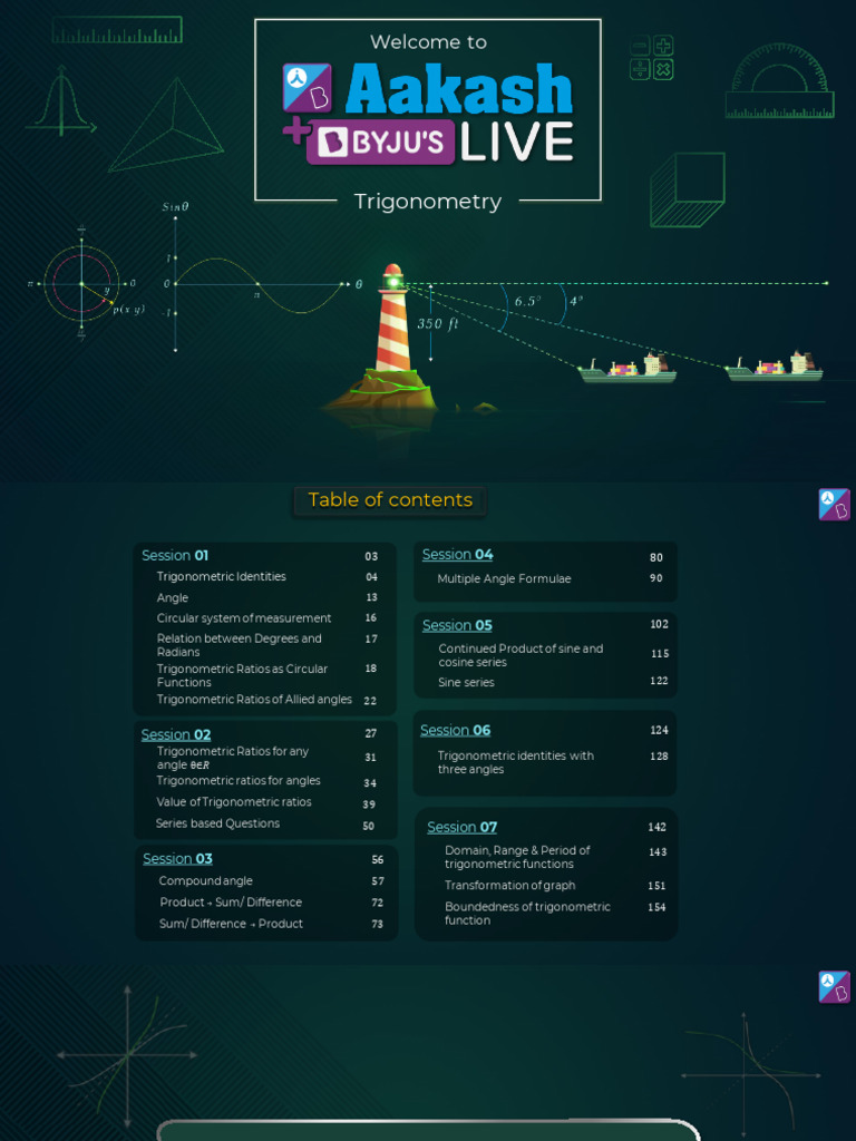 TRIGONOMETRIC FUNCTIONS PDF DOWNLOAD visual data 6