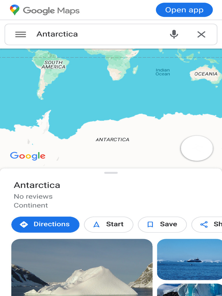 Antarctica - Google Maps | PDF