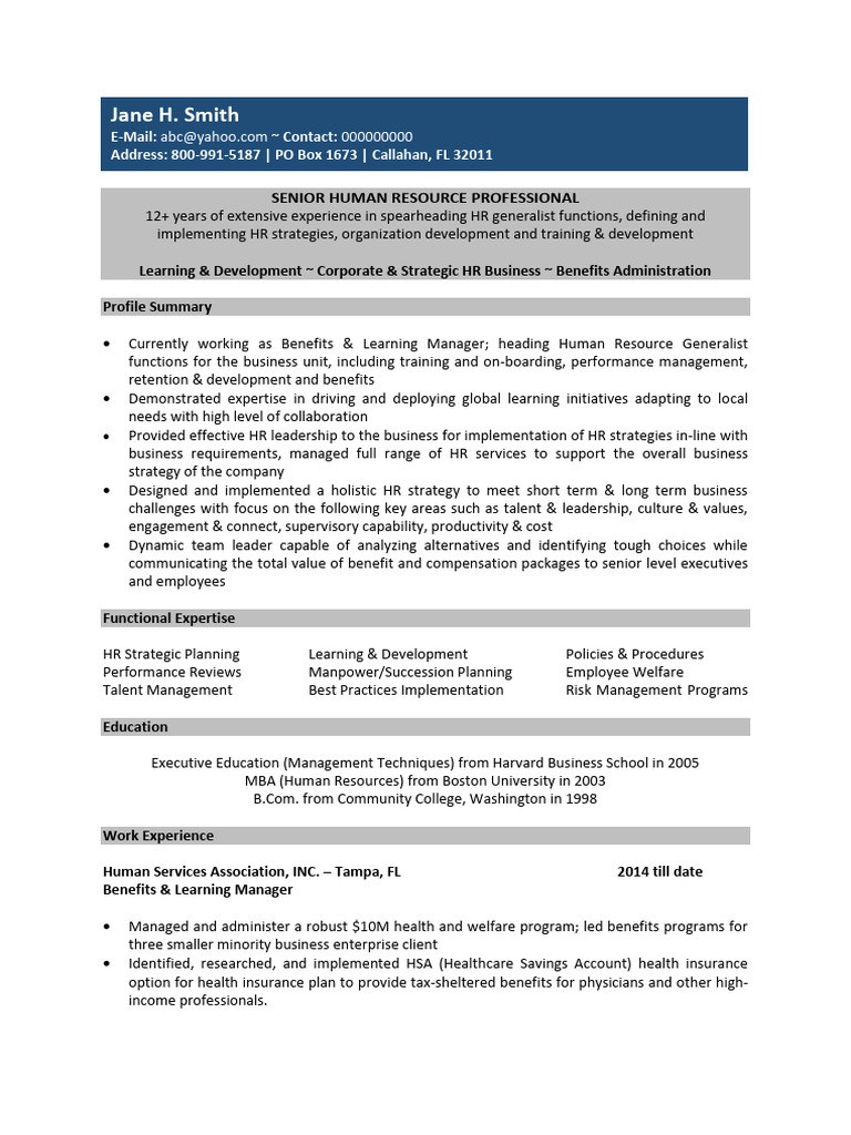 International HR Sample | PDF