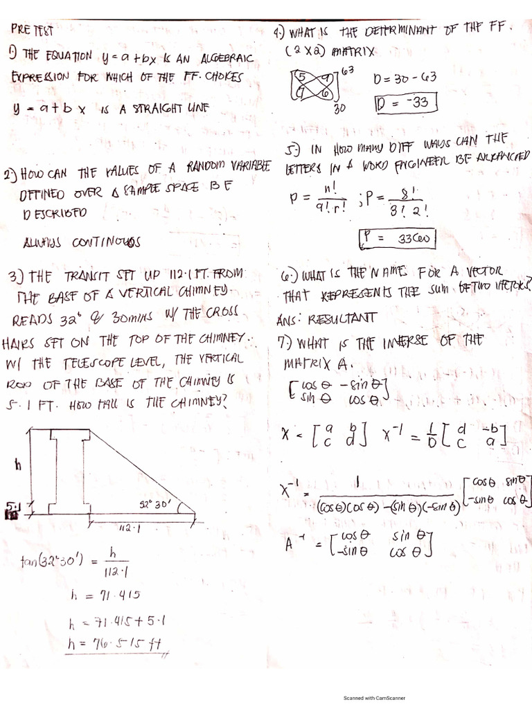 Pre Test 3 | PDF