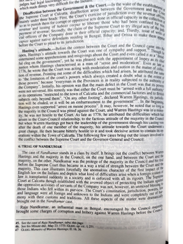 Trial of Nandkumar | PDF