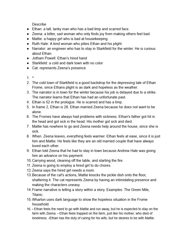Ethan frome review pdf