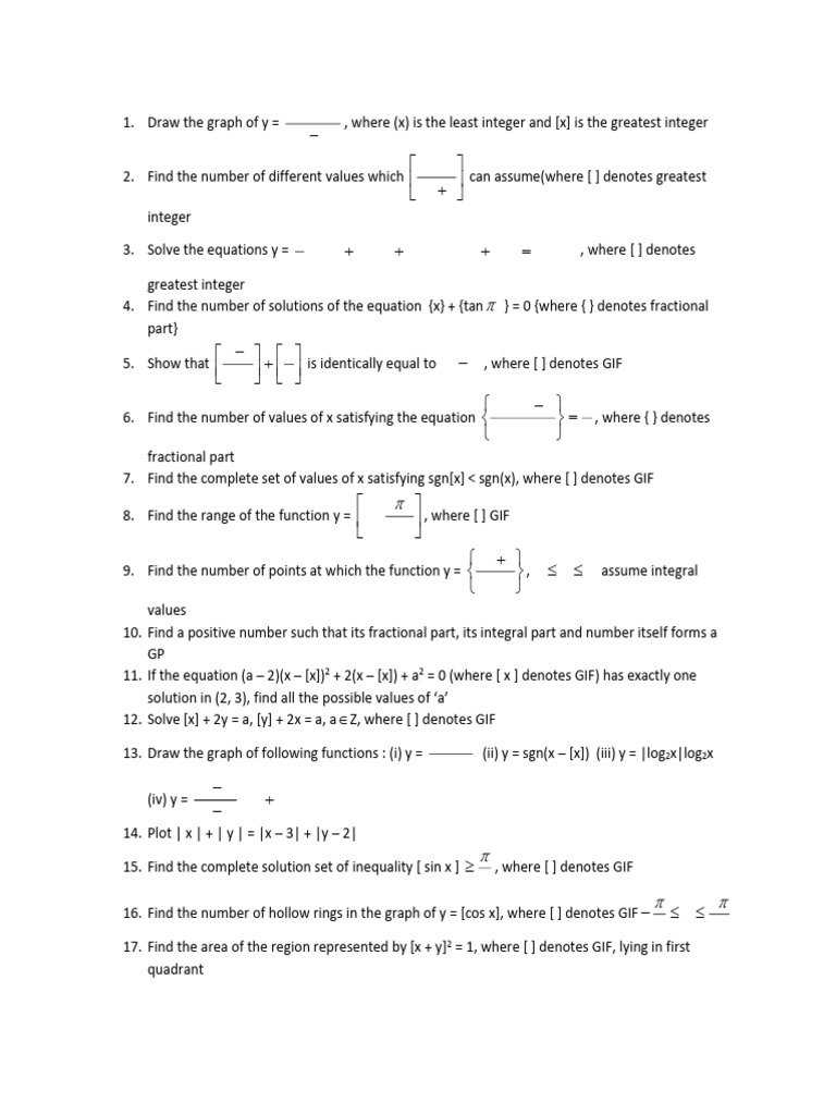 Graph of Functions and Solution of Equations | PDF