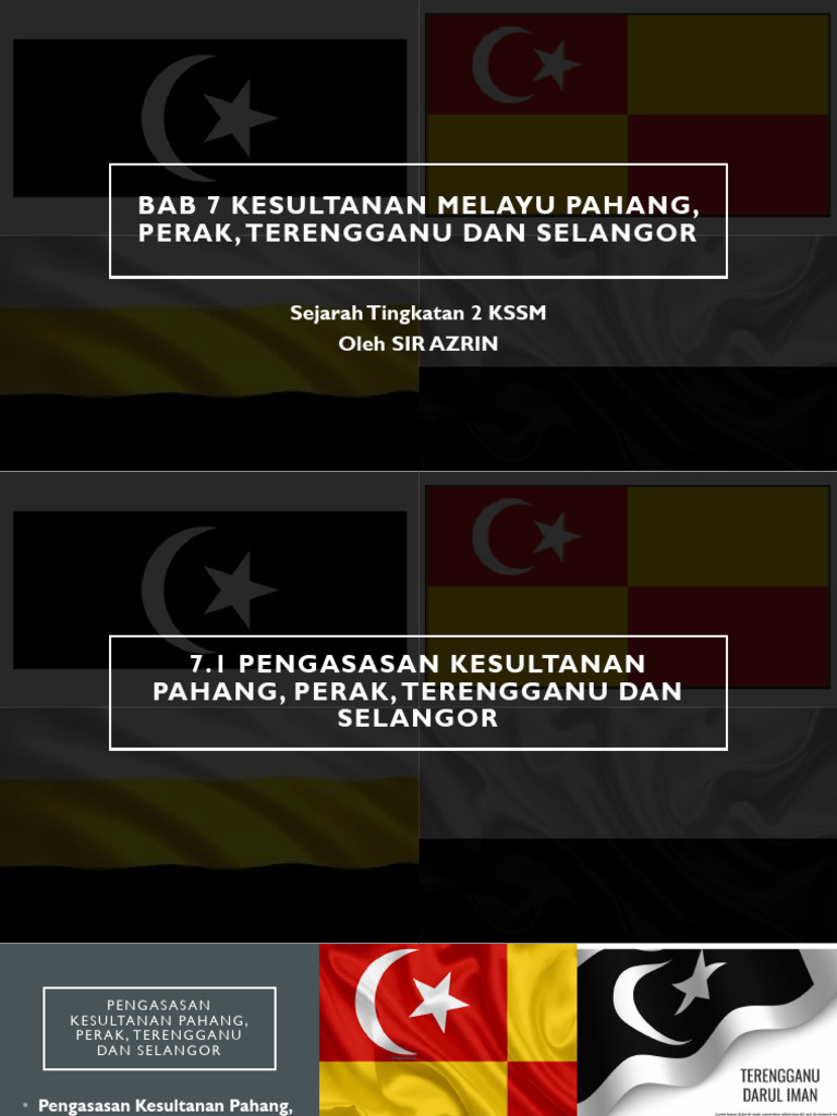 18.05.2022 F2 Sejarah Bab 7 Kesultanan Melayupahang - Perak Sir Azrin | PDF