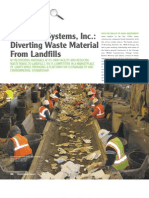 Recycling Systems: Divering Waste Material From Landfills