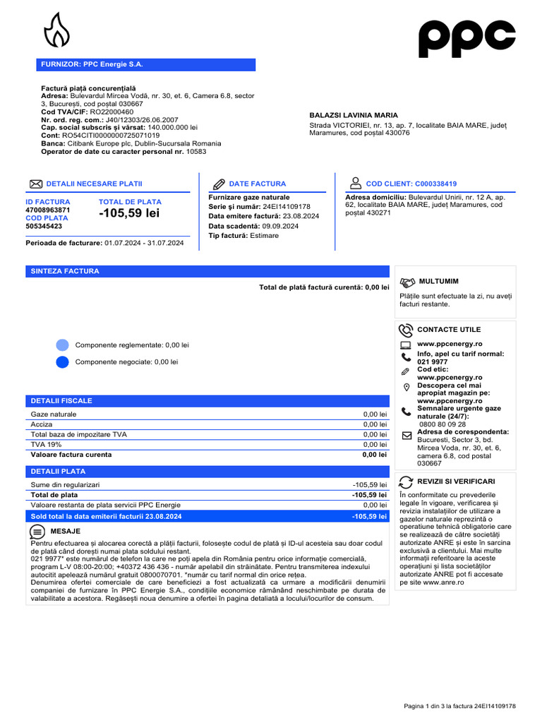 FURNIZOR: PPC Energie S.A | PDF