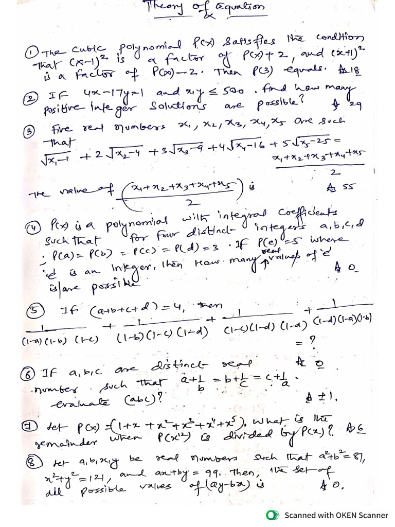 Level-1 - (Algebra) | PDF