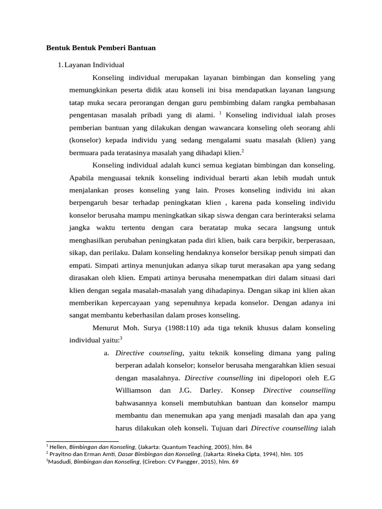 Bentuk Bentuk Pemberi Bantuan | PDF
