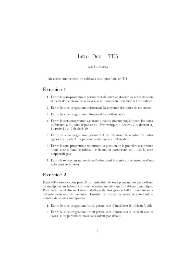 IntroDev TD5 | PDF