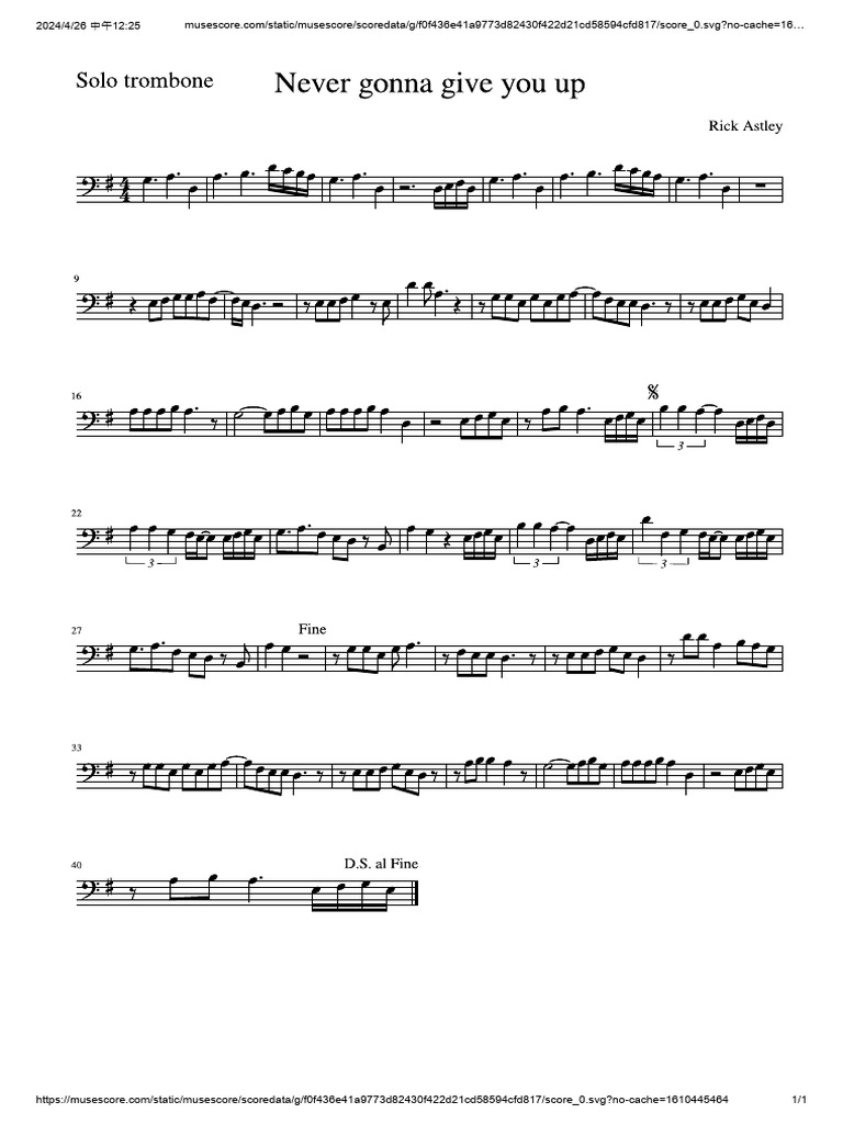 Never Gonna Give You Up | PDF