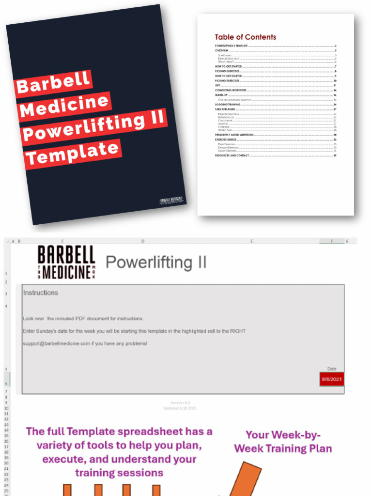 BBM Powerlifting II Sample Week July 2024 | PDF