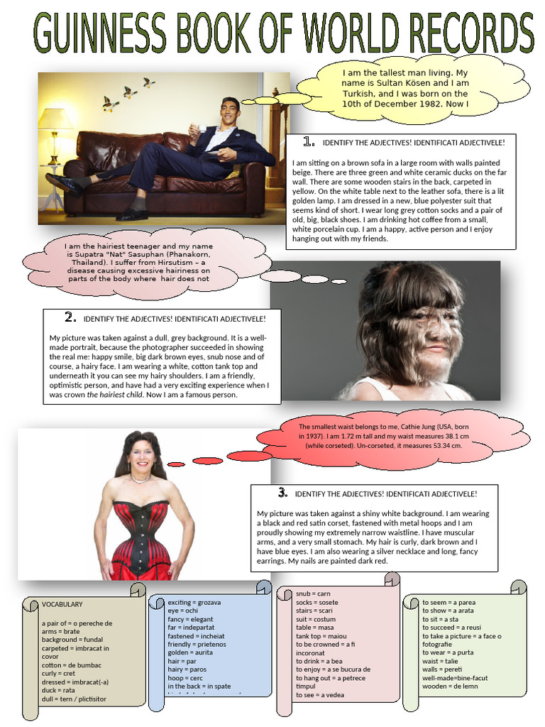 Adjective Practice Fun Activities Games Picture Description Exercises ...