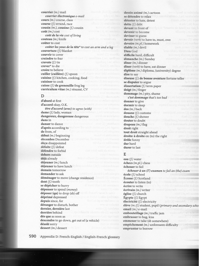 French English Glossary 4 | PDF