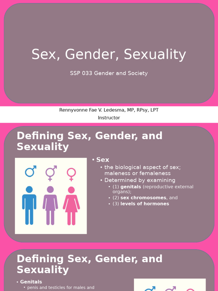 1 SSP 033 Sex Gender Sexuality | PDF