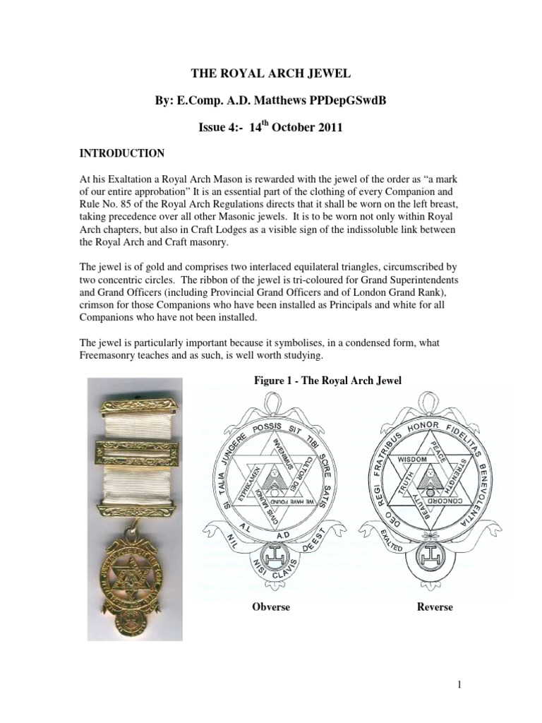 The Royal Arch Jewel Issue 4 14 Oct 11 | PDF
