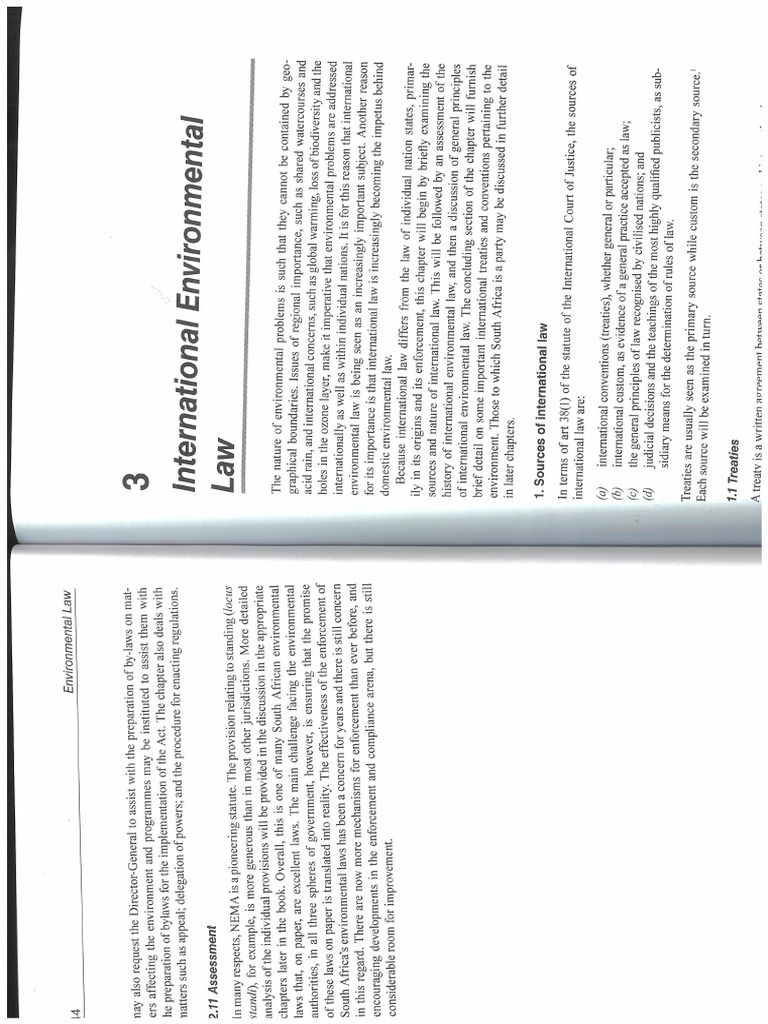 Chapter 3 - International Environmental Law | PDF
