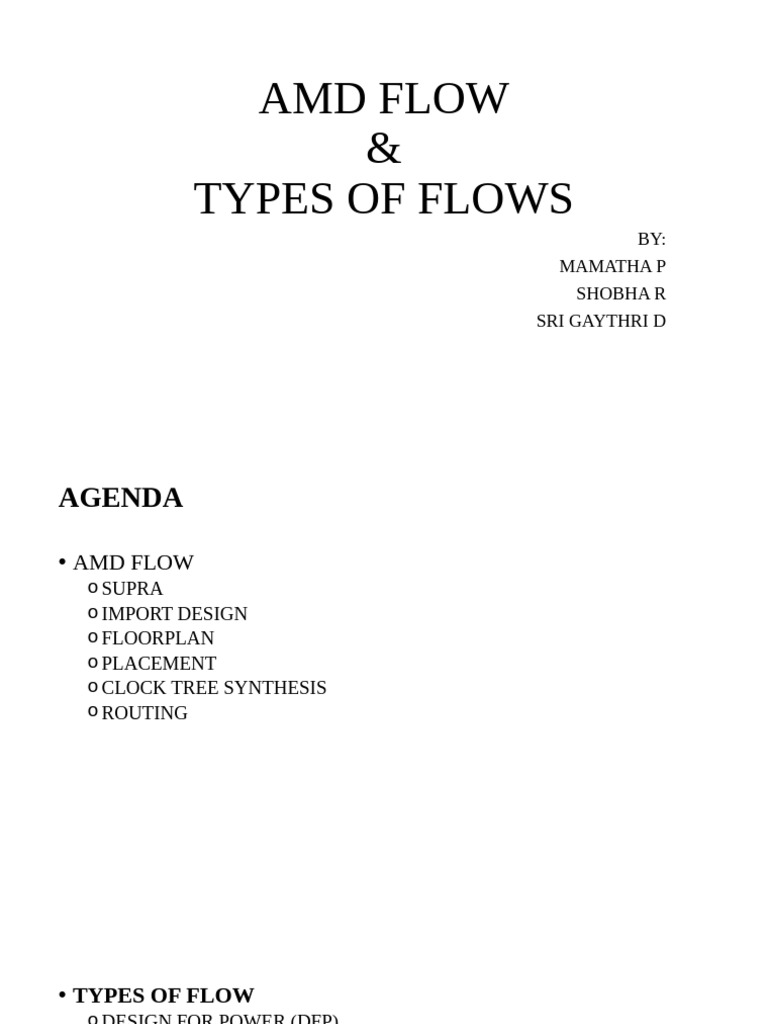 Amd Flow | PDF